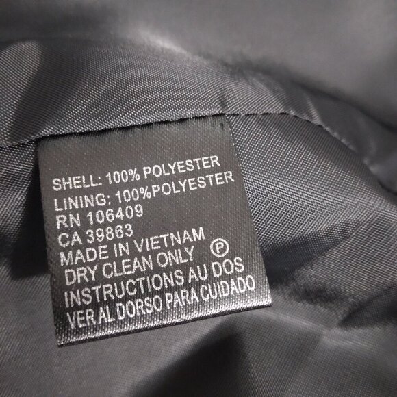 Tahari | NWT Textured Stripe Single Button Blazer Jacket Blue Black | Size 6 - Picture 7 of 9